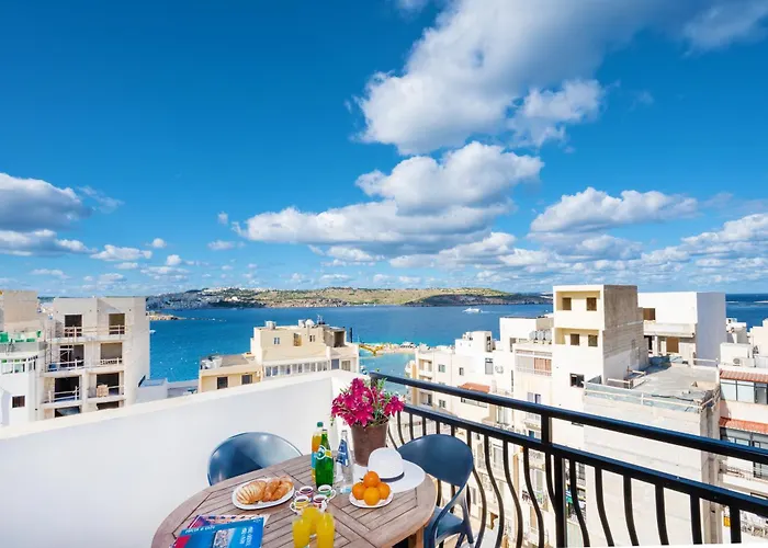 Seashells 2 Bedroom With Sunny Terrace With Stunning Sea Views - By Getawaysmalta Apartment St. Paul's Bay